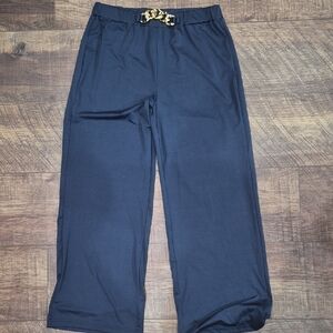 Navy Blue Women's Workwear Office Pants Business Casual Size 2X Coastal Grandma